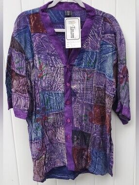 Tanami Handmade Rayon Womens Shirt, XL